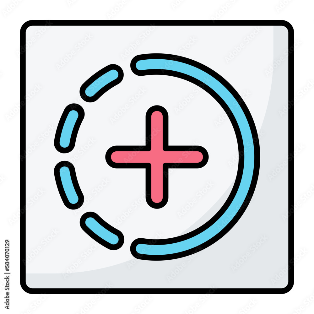 Obraz premium Add Story Line Color Icon