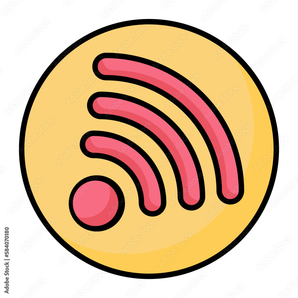 Wifi Line Color Icon Wifi Line Color Icon
