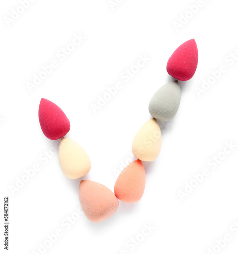 Check mark made of makeup s...