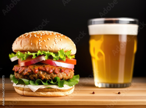 hamburger and cola