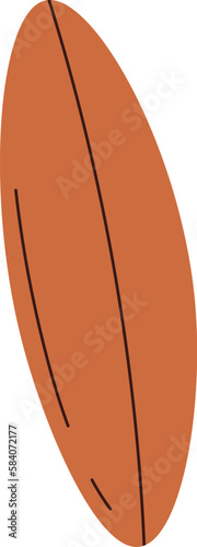 Wooden surfboard for surfing