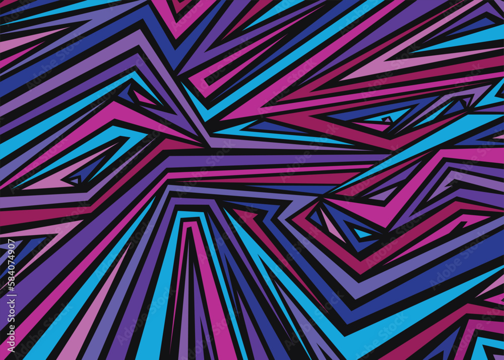 Abstract geometric pattern with lines. Vector illustration background