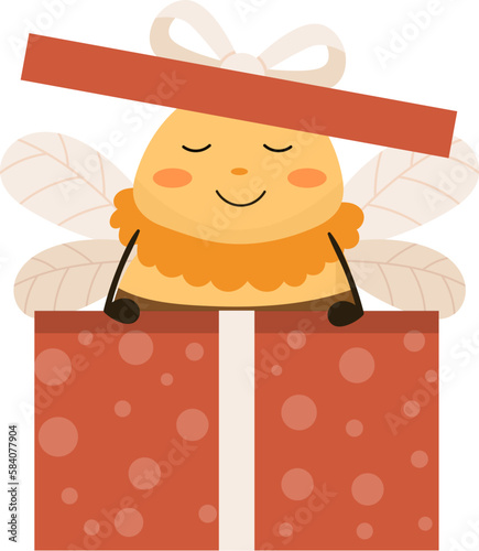 Bee Inside Present Box