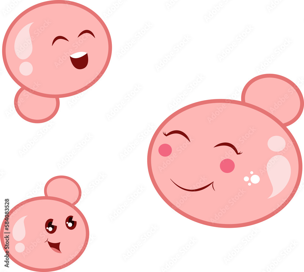 Candida auris kawaii cartoon science transparent illustration Candida auris kawaii cartoon science transparent illustration