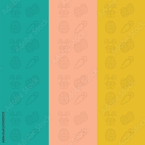 bunny and easter egg background