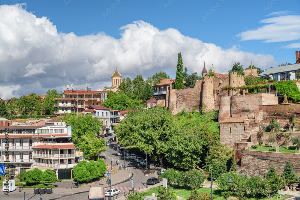 Walls of Queen Darejan’s Palace in Old Town of Tbilisi Walls of Queen Darejan’s Palace in Old Town of Tbilisi