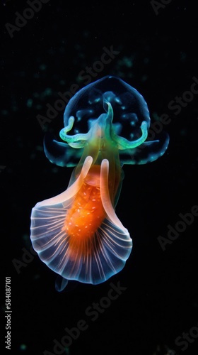 Sea butterflies are one of the most amazing groups of planktonic creatures. Gen AI photo