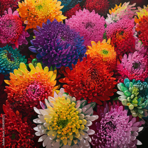 Colorful chystanthemums © sam