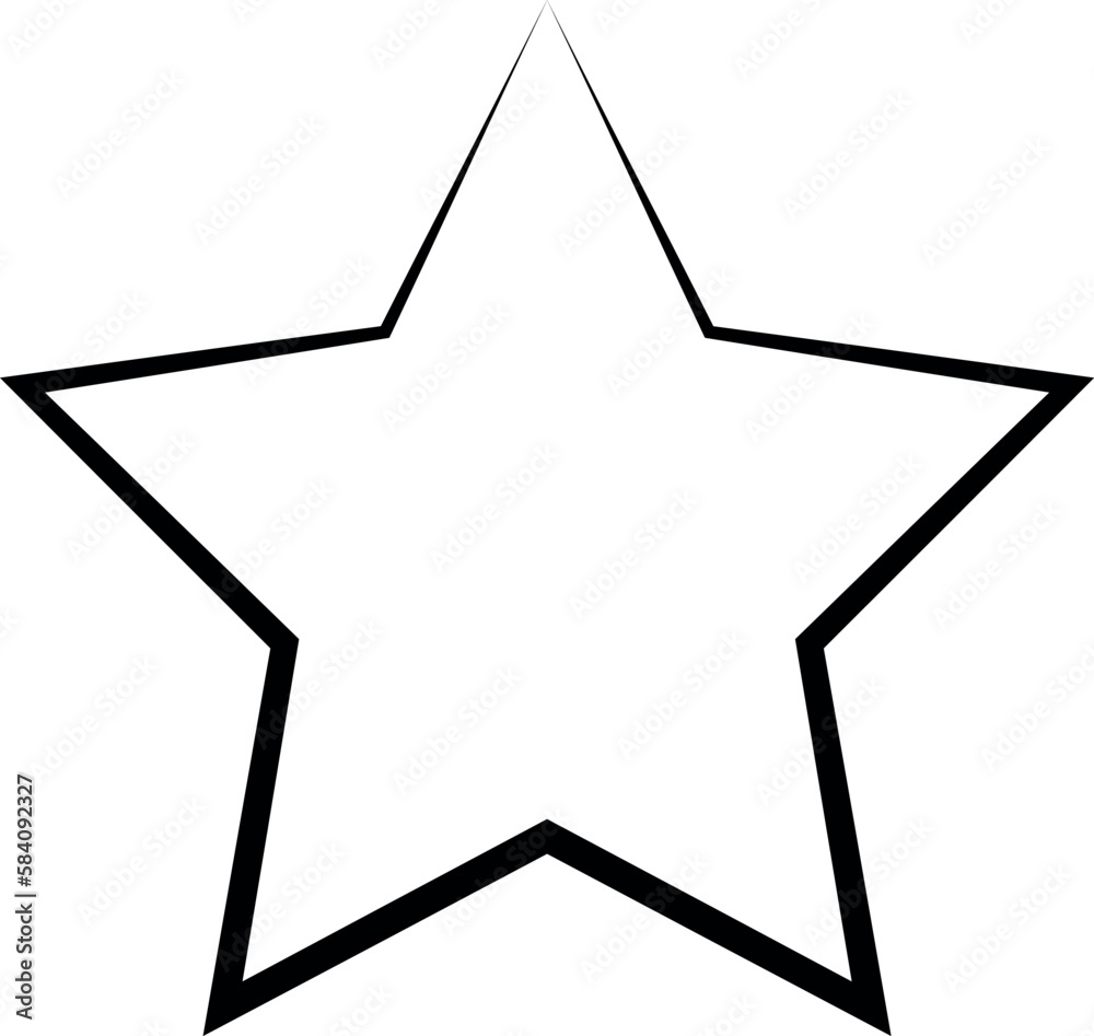 star on white, 