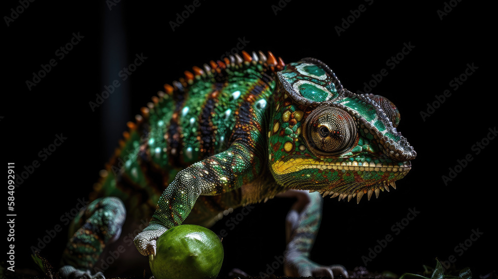 Obraz premium Immersive Wilderness Experience: Dive into the Depths of Pristine Nature as Majestic Wild Animals Emerge from the Shadows in 8K Ultra-High Definition Detail and Clarity