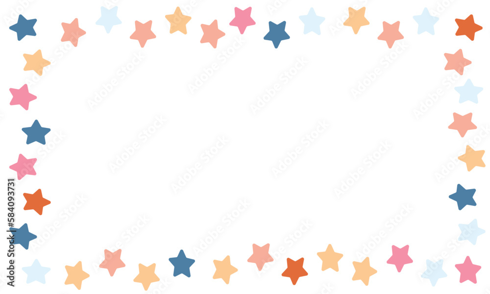 Frame border star shape for your text background Frame border star shape for your text background