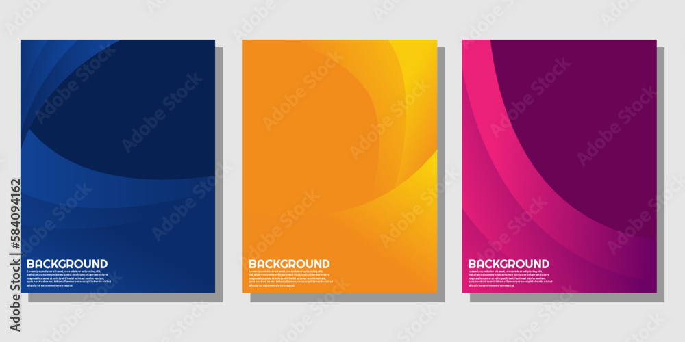 Fototapeta premium vector colorful abstract fluid geometric gradient background