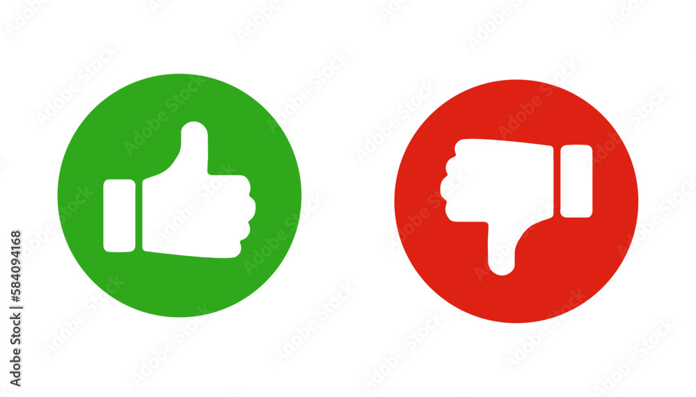 Thumb up and thumb down vector icons collection Thumb up and thumb down vector icons collection