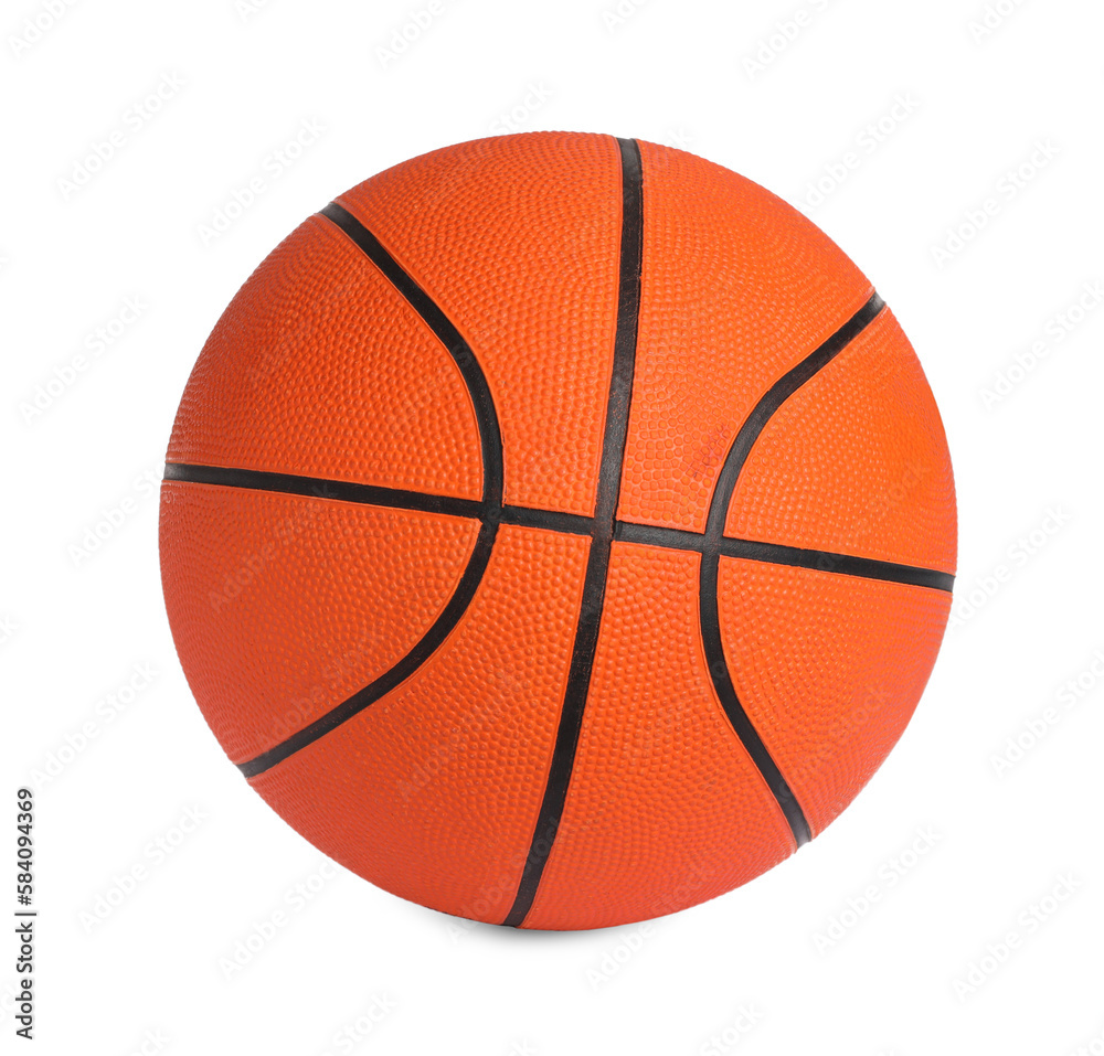 Obraz premium New orange basketball ball isolated on white