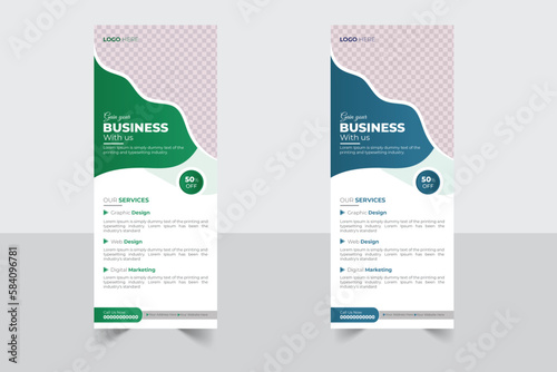 Corporate postcard design template. amazing and modern postcard design. stylish corporate postcard design bundle