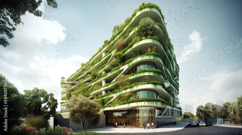 The Green City: A Model of Sustainable Urban Living - Generative Ai