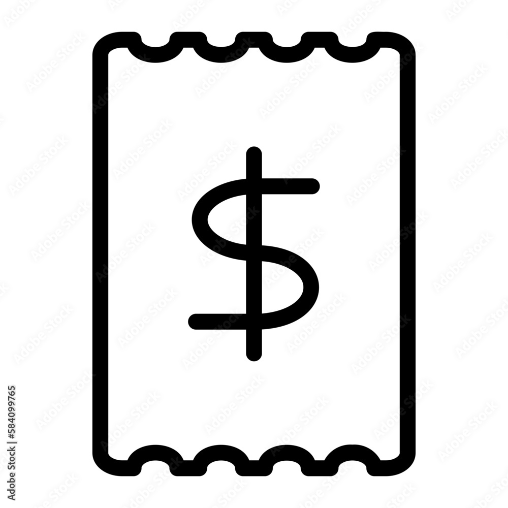 receipt icon receipt icon