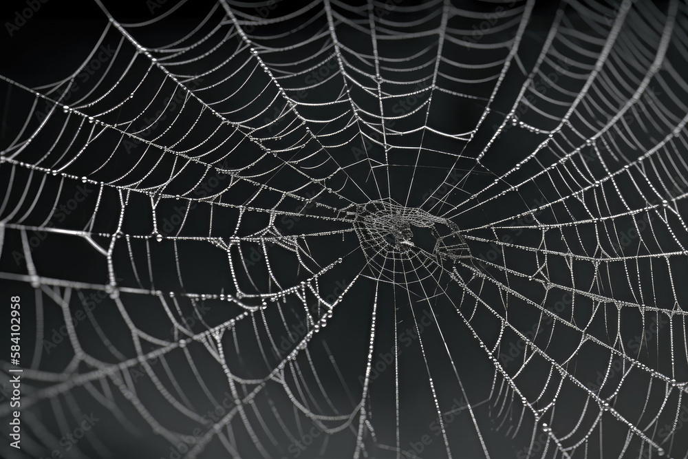 Spider Web made with generative ai
