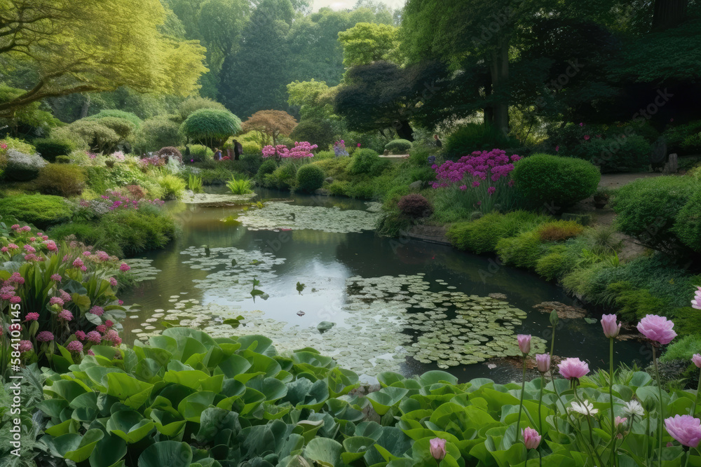 Fototapeta premium Nature's Garden made with generative ai