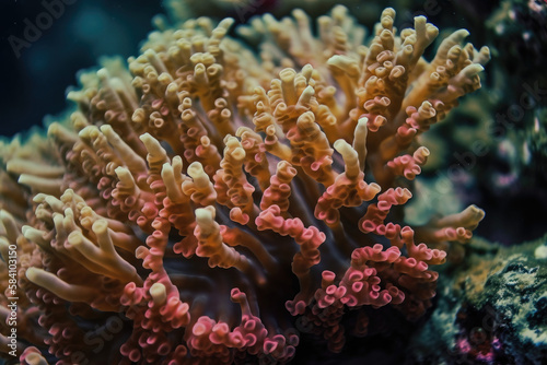 Colorful Coral made with generative ai