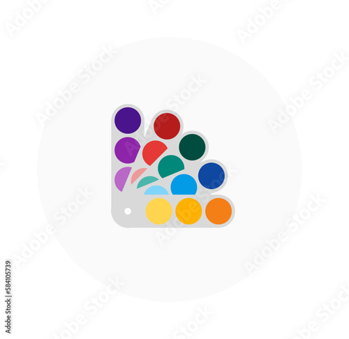Color essential - Color blocks - Color combs - Color bricks -  Color palettes photo