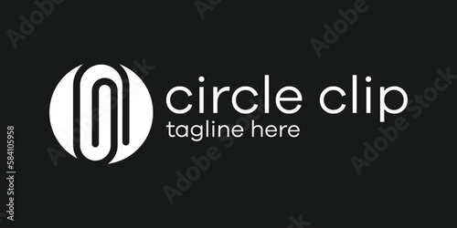 clip logo design icon vector illustration