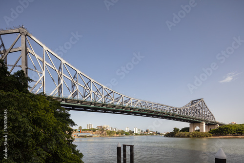 The Iconic Story Bridge on the Brisbane river in Queensland, Australia