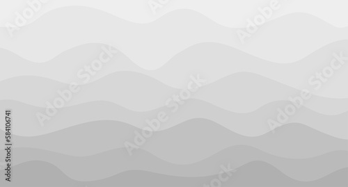 Abstract nautical wallpaper of the surface. Wavy sea background. Pattern with lines and waves. Multicolored texture. Doodle for design. Black and white illustration