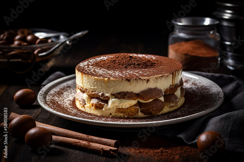 Italian Tiramisu dessert