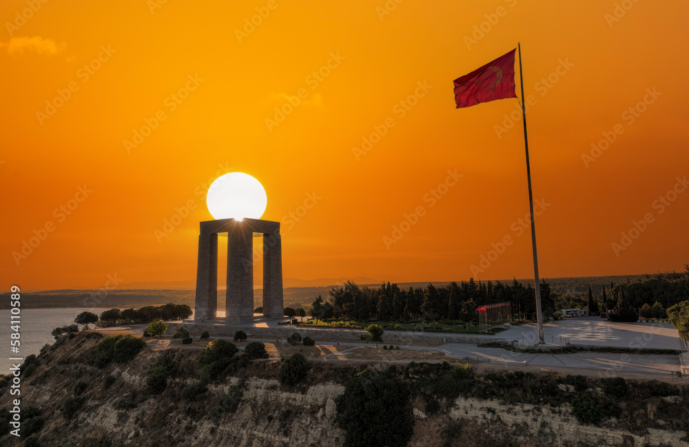 Φωτογραφία Canakkale - Turkey, Gallipoli peninsula, where Canakkale land and sea battles took place during the first world war