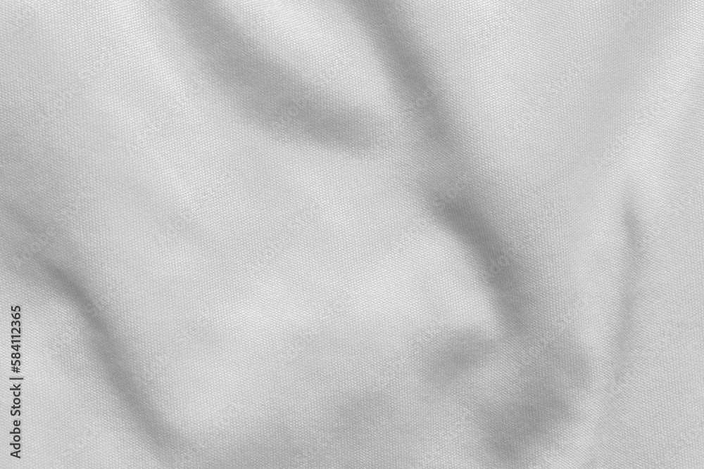 Fototapeta premium White color fabric cloth polyester texture and textile background.