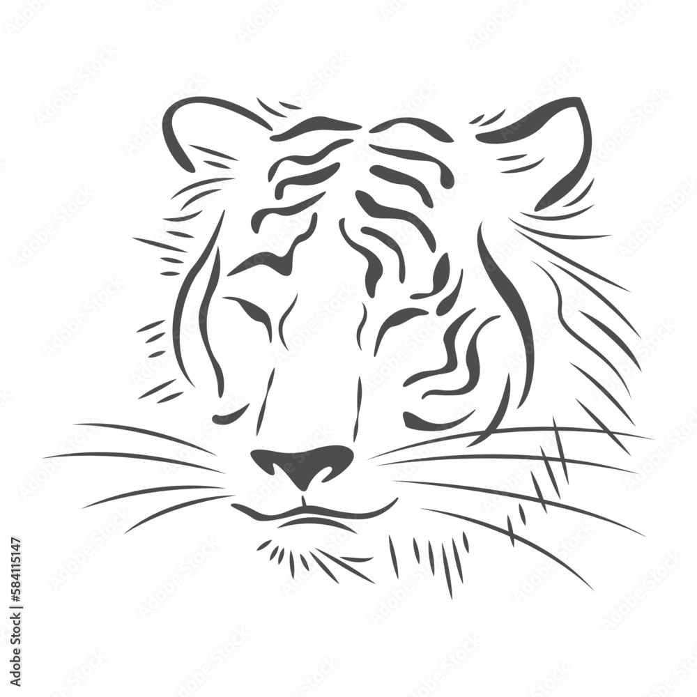 Tiger icon logo design
