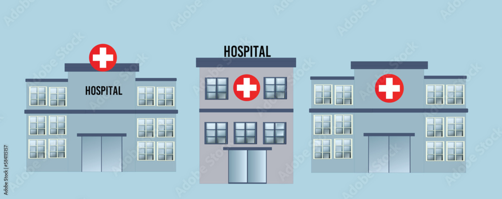 Hospital Building vector