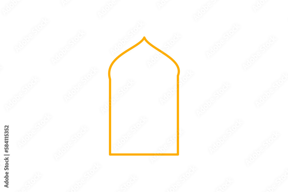 mosque islamic frame gold mosque islamic frame gold