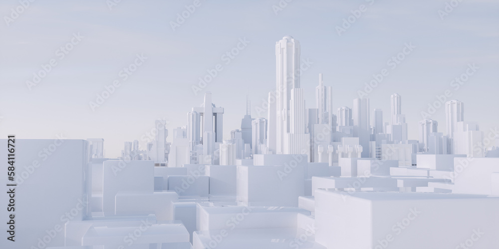 Naklejka premium Innovation city