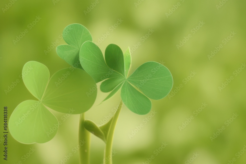 shamrock green leaf background, the luck 4 leaf clover, nature background shamrock green leaf background, the luck 4 leaf clover, nature background