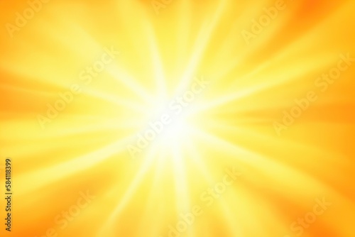 sunburst on yellow background, abstract yellow trendy modern backdrop