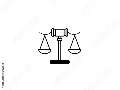 vector graphic design  lawyer icon symbol illustrated by white backgrounds 
