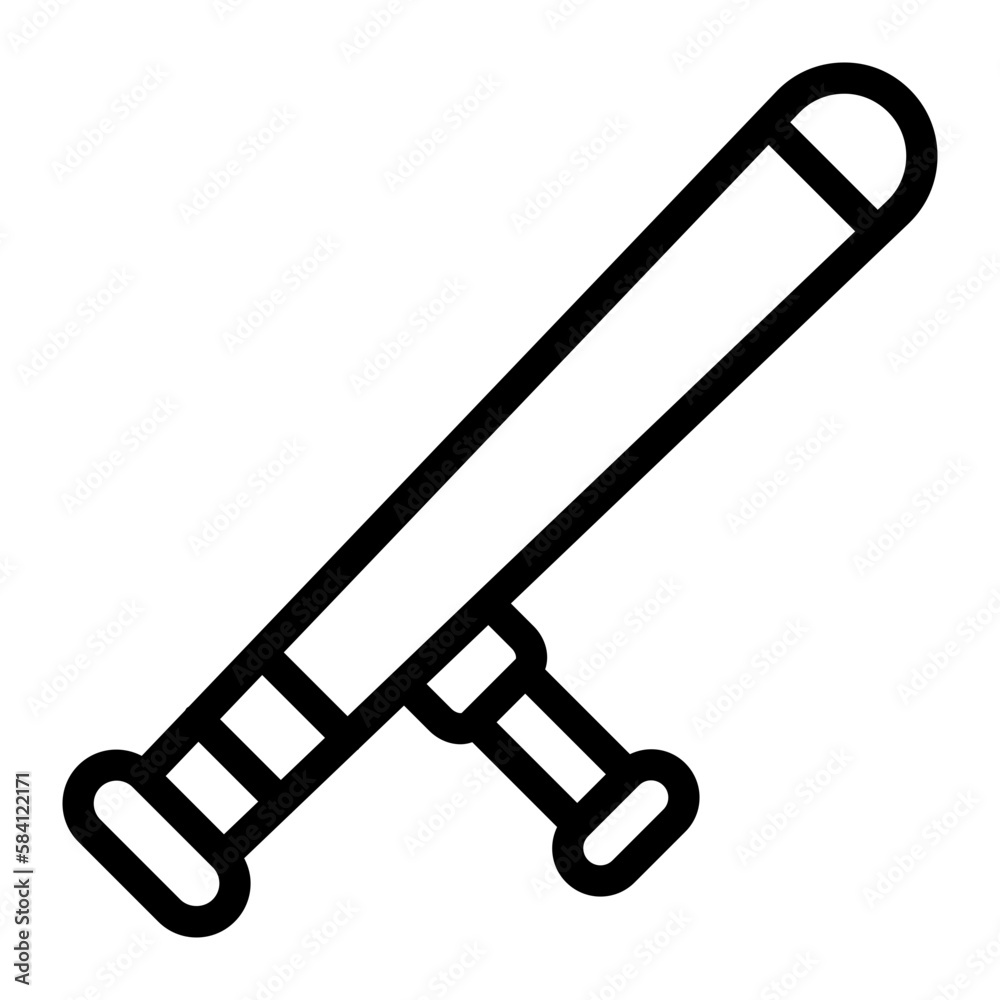 baton line icon baton line icon