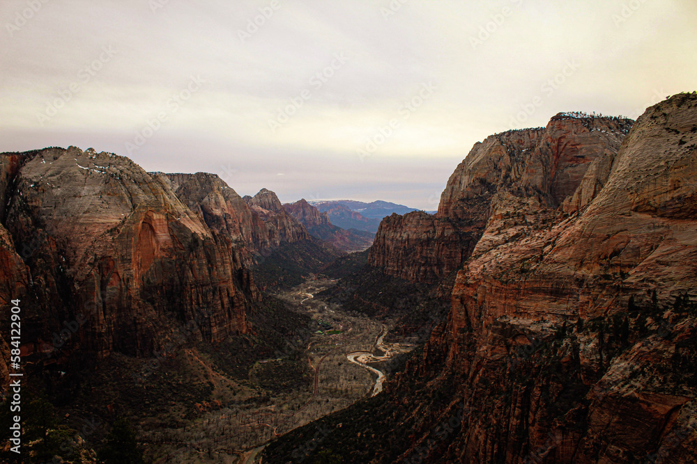 Zion National Park Sunset at Angels Landing