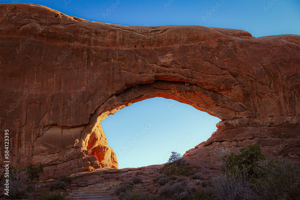 An Arch in Arches National Park located in Moab