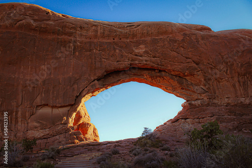 An Arch in Arches National Park located in Moab