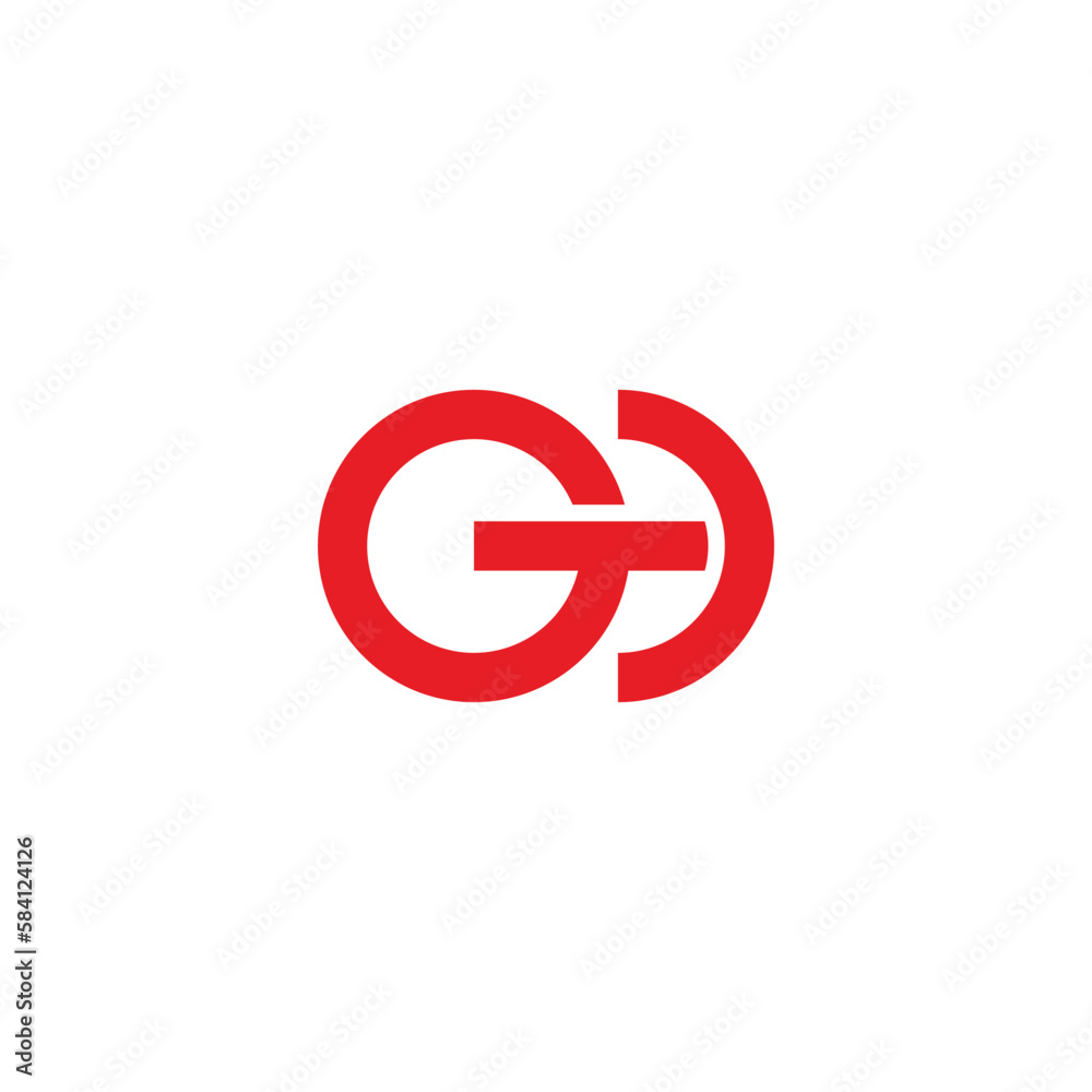 letter gd power button logo vector letter gd power button logo vector