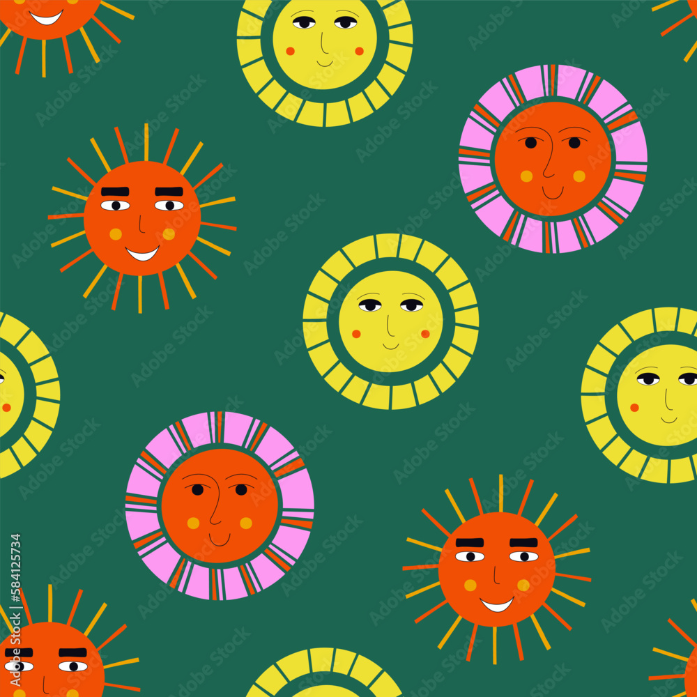 Smiling sun, abstract personage, mascot design, funny face, cute icon. Smiling sun, abstract personage, mascot design, funny face, cute icon.