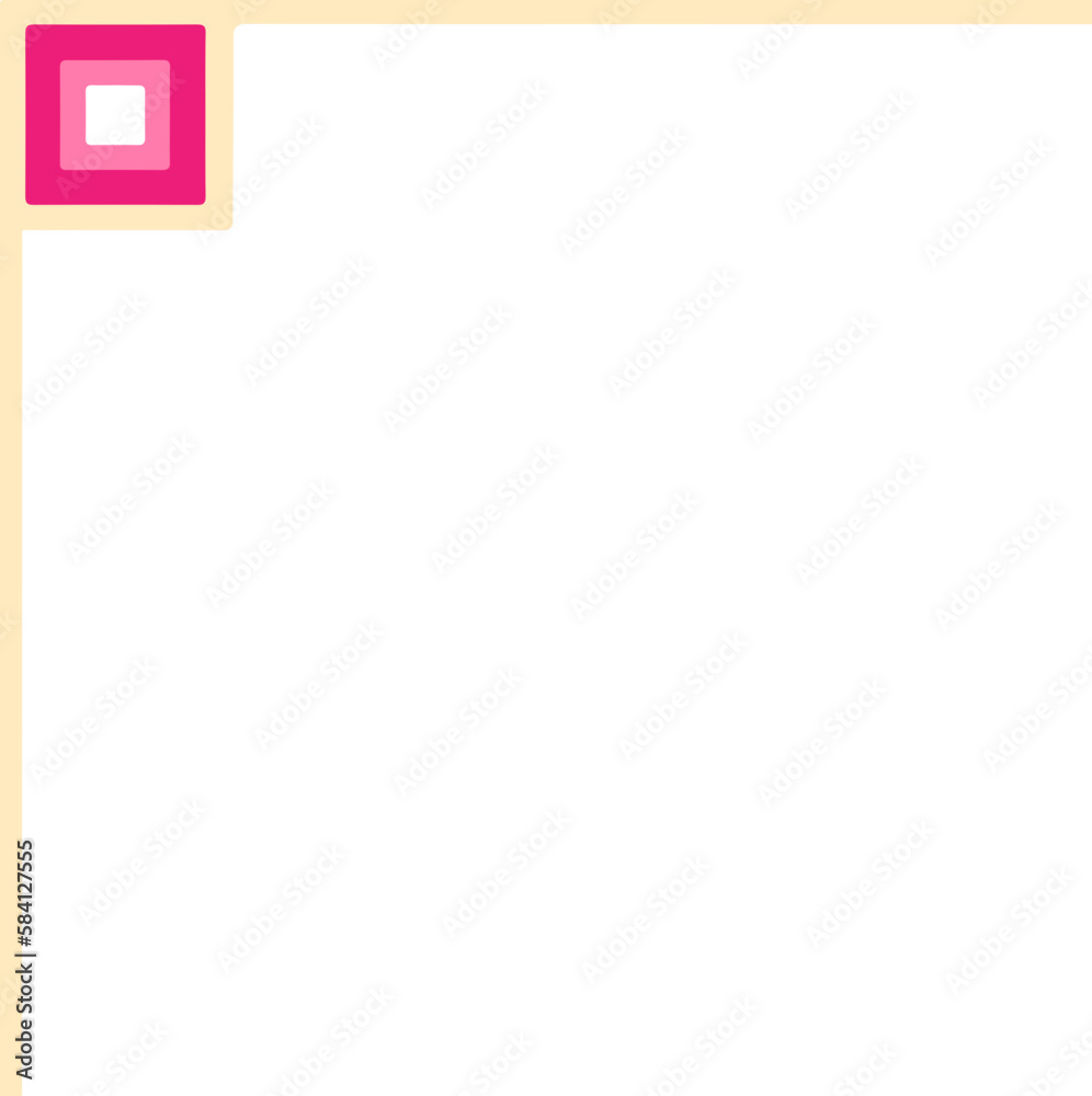 Obraz premium Recolorable Corner Frame