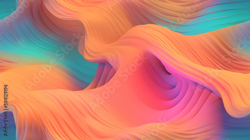 abstract texture liquid metal concept, colors, 3d rendering, with guaranteed infinite pattern in any direction