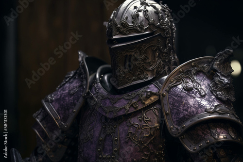 medieval knight armor, Generative AI