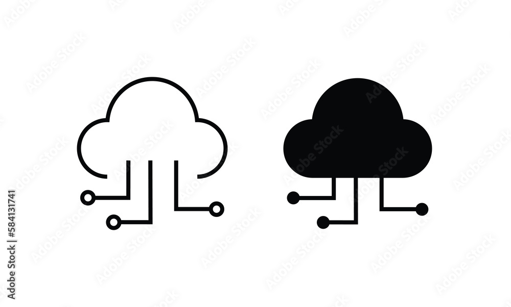 Cloud IOT icon with wifi sign, Internet of Things symbol, black line isolated on white background, editable stroke vector illustration. cloud service illustration sign. communication symbol. Cloud IOT icon with wifi sign, Internet of Things symbol, black line isolated on white background, editable stroke vector illustration. cloud service illustration sign. communication symbol.