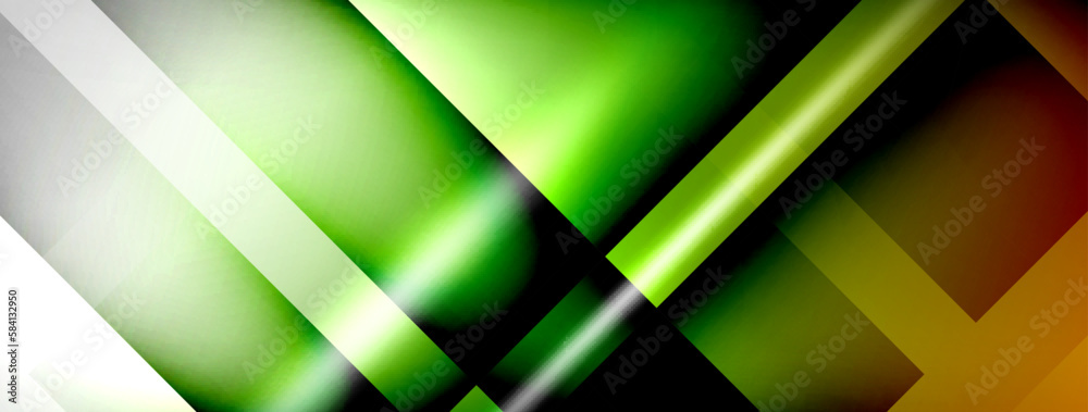 Light and shadow squares and lines abstract background