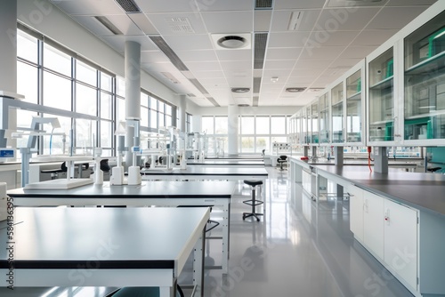 Fotografering Interior of a modern laboratory